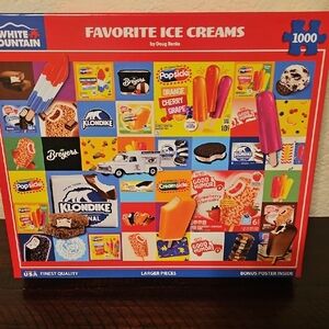 FAVORITE ICE CREAMS 1000 PIECE WHITE MOUNTAIN PUZZLE